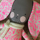 TillyBob Bunny - Pink Neon Canvas